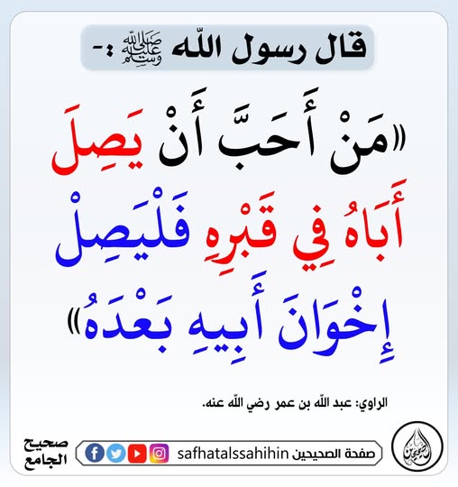 How one can behave well with his father after the death of his father